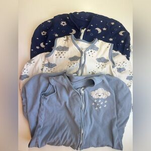 YOOFOSS Kids Sleep Sacks - Navy, White, and Light Blue